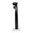 Arbelaez Modern Black Metal Hand Sculpture with Circular Design on White Marble Base 15" for Living Room or Office Decor