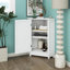 Armoire de salle de bain d'angle avec tablette réglable-1136895833