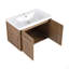 Meuble-lavabo à fermeture en douceur 30 po avec lavabo, pour petite salle de bain (emballage KD)-125515036