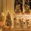 Arbre de Noël illuminé 3 pi, arbres de Noël artificiels, arbres de Noël avec 78 lumières DEL, fonction de minuterie et à piles, décoration de Noël pour la maison