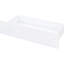Lit mezzanine simple et lit plateforme avec 7 tiroirs - Blanc, attrait moderne Une solution de chambre à coucher durable-1732185907