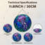 Panneau de vitrail 12 "H Jellyfish Ocean-1621738995