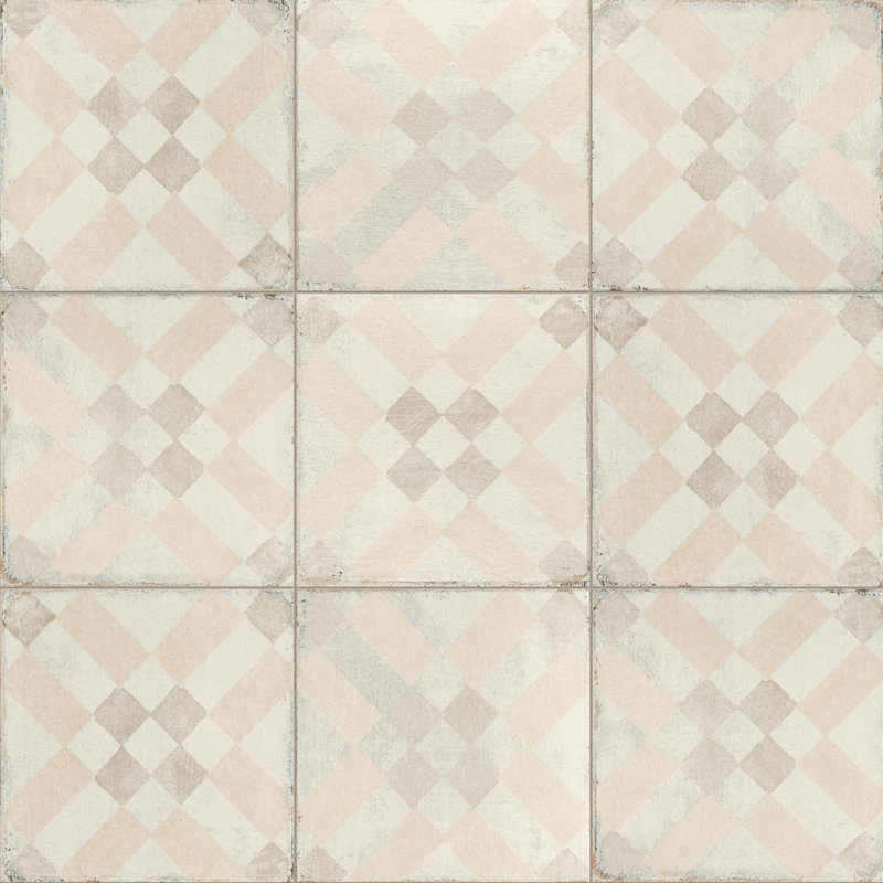 Carreau de porcelaine à motif pour mur et plancher 6 po x 6 po Barcelona