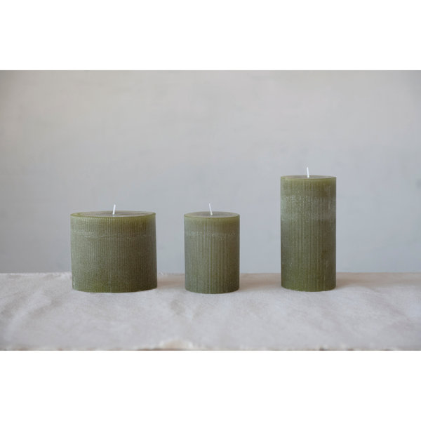 3 Pack Emergency Candles made from Pure Beeswax. Slow burn time for  hurricanes, power outages, and more.
