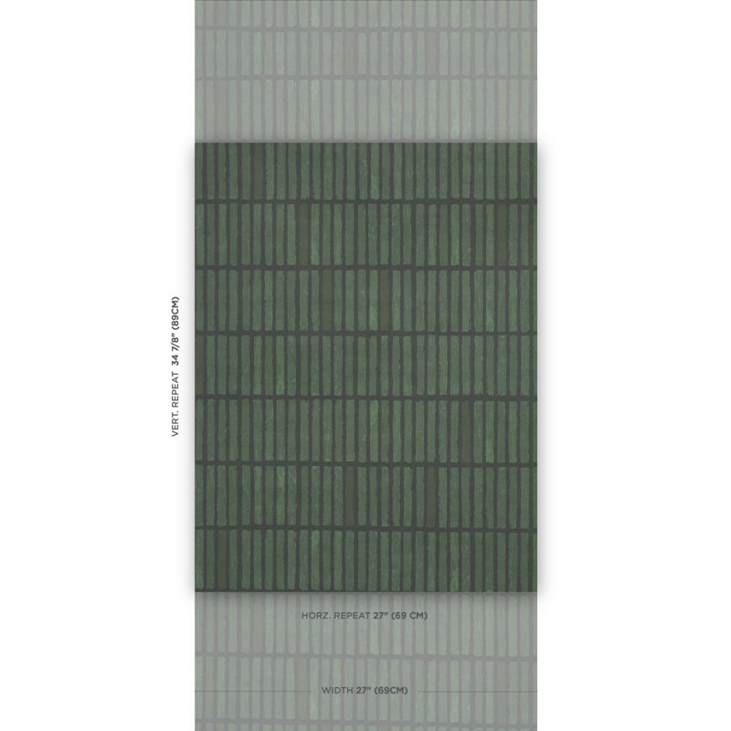 Schumacher x Backdrop Wabi-Sabi Wallpaper, Moss