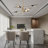 8-Light 39.4" Rotatable Sputnik Sphere Chandelier