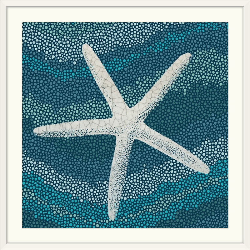 «Sea Glass IV», impression, Cadre blanc, H 20" x l 20" x P 1"