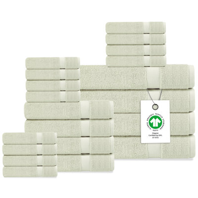 Ensemble de 20 serviettes en coton Delara