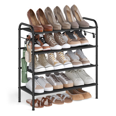 Sydell 10 Pair Shoe Rack