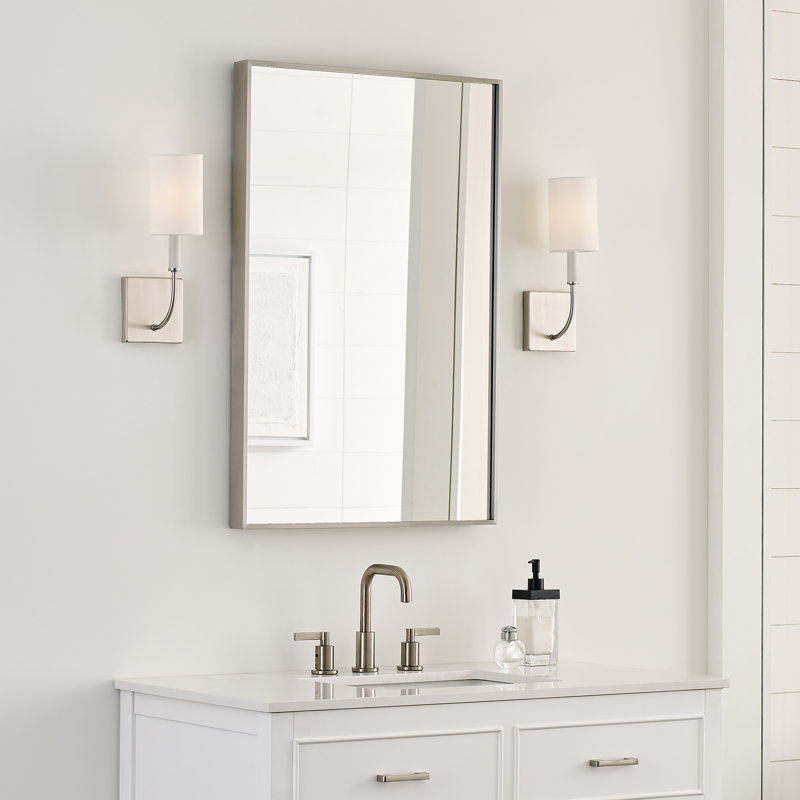 1 - Light Bath Sconce, Brushed Nickel