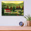  «Halloween In The Country» par JL Munro, art mural en verre acrylique, 16 po x 12 po