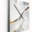 Abstract Geode Waves IV - Horloge murale abstraite-1237803423