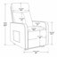 Ensemble de fauteuils inclinables muraux en cuir avec télécommande Wall Hugger (ensemble de 2)-572564284