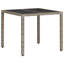  Ensemble de 4 tables de jardin gris clair-565247372