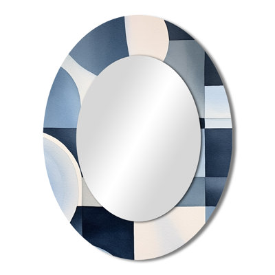 Essence Of Simplicity III - Miroir mural moderne ovale
