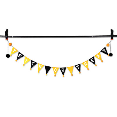 The Holiday Aisle® Handmade Trick Or Treat Party Wool Felt Garland