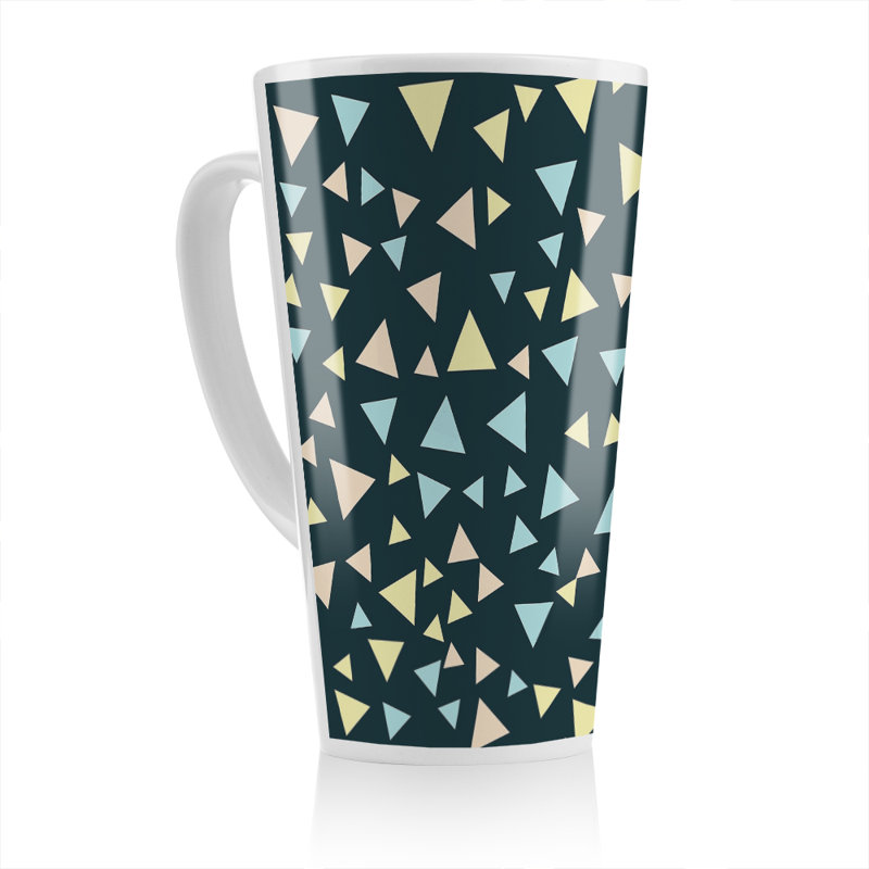 Triangles Latte Mug