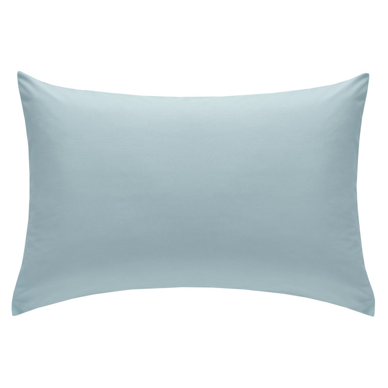Easy Iron Percale Standard Pillowcase, Duck Egg