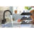 2 Handles Bathroom Sink Faucet, Oil Rubbed Bronze Centerset RV Bathroom Faucets For 2/3 Hole