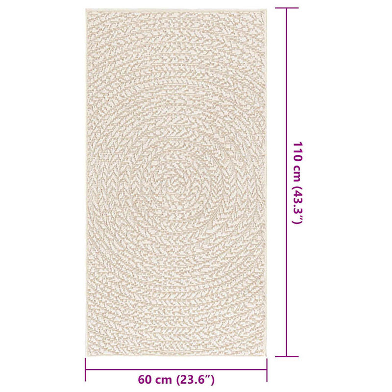 Ryleah Area Rug, Rectangle 60 x 110cm, Round