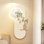 Peinture décorative moderne et minimaliste avec des plantes vertes en grès