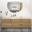 Lavabo de salle de bain encastrable 18 po x 12 po avec trop-plein blanc céramique - Style classique moderne, résistance aux acides pour le remodelage Moderne, élégant, salle d'eau