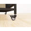 Grande cage en fer et pour animaux - avec rangement sur roulettes, et pratique, noire, 24,24 po L, P 34,71, H 48,75 avec cadre pratique exquis, noir-1854150781