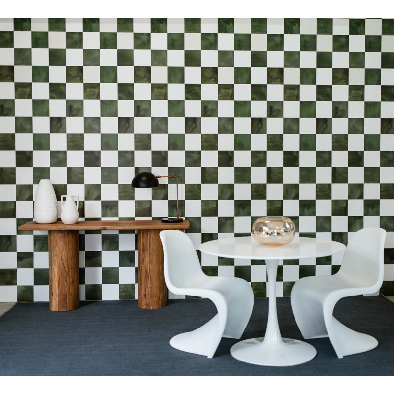 Checkered Wallpaper by Emma Sato, Pre-Pasted