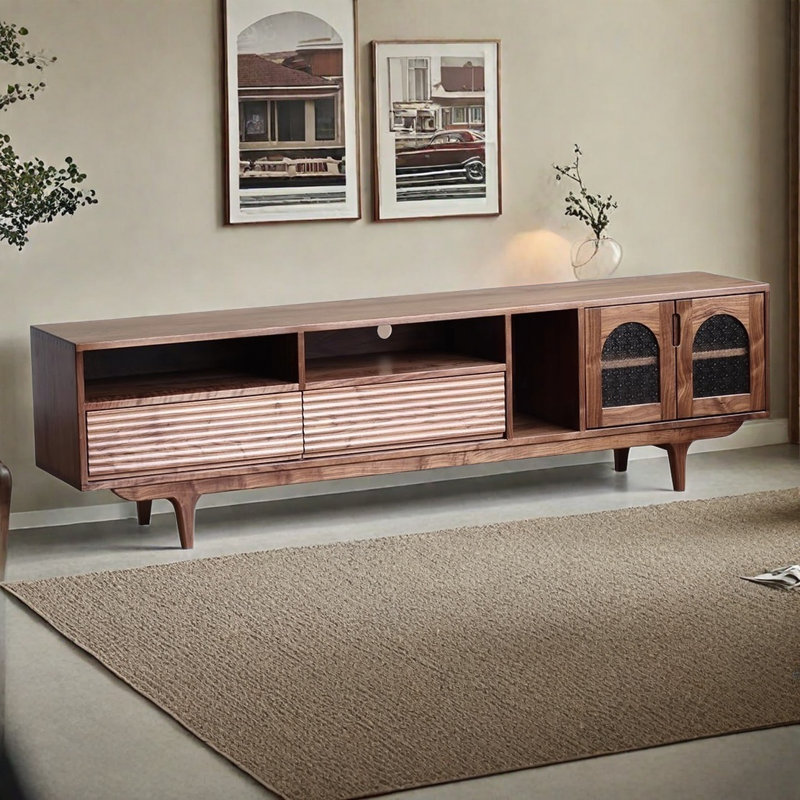 Meuble télé américain rétro, 78.7"