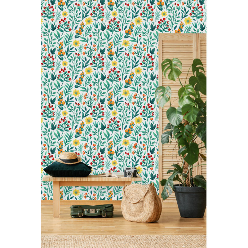 Carreau de papier peint l 25 po, L 2,09 pi x L 10,42 pi