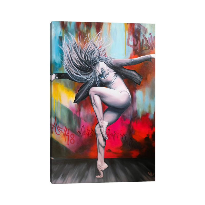 Le Juste Équilibre by Val Escoubet - No Frame Gallery-Wrapped Canvas Giclée on Canvas, 30.48cm H x 20.32cm W, Wrapped Canvas