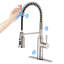 Robinet de cuisine tactile avec douchette extractible-104406303