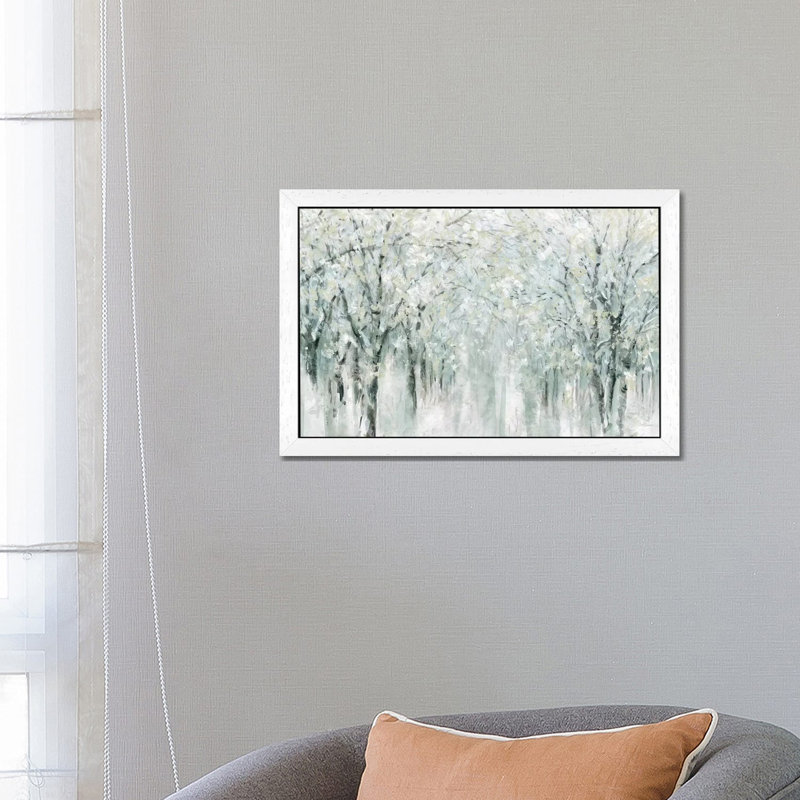 Winter Mist by Carol Robinson - Painting on Canvas, 66.04 cm H x 45.72 cm W, White Floater Framed