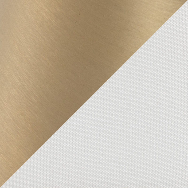 Contemporary Metal Floor Lamp, Gold Plated 