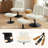 Upholstered Swivel Accent Chair With Ottoman-499478384