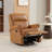 Fauteuil inclinable et berçant en cuir véritable (ensemble de 2)-2129640140