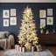 Sapin de Noël artificiel pré-illuminé de 1,80 m avec 600 lumières DEL, 253 branches en PE, 150 boules de Noël, branches articulées et support en fer