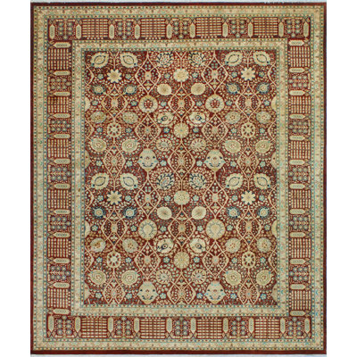 Vegetable-dyed Pak-Persian Dwain Burgundy Rug