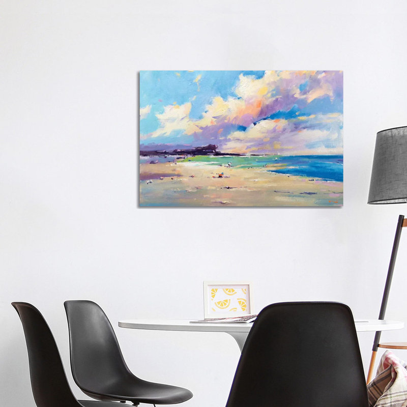 Private Beach VII 1 Piece Wall Art on Canvas, 101.6 cm H x 66.04 cm W, Wrapped Canvas