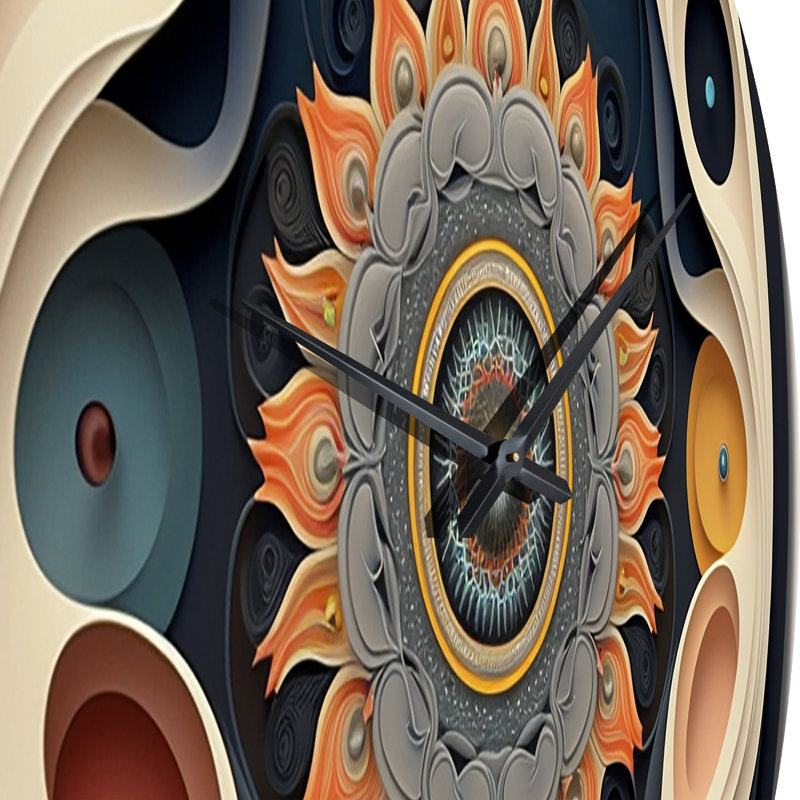 Horloge murale en métal Katriece, Grand