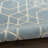 Washable Charm 2' x 3' Blue Ivory Modern Indoor Rug-465185957