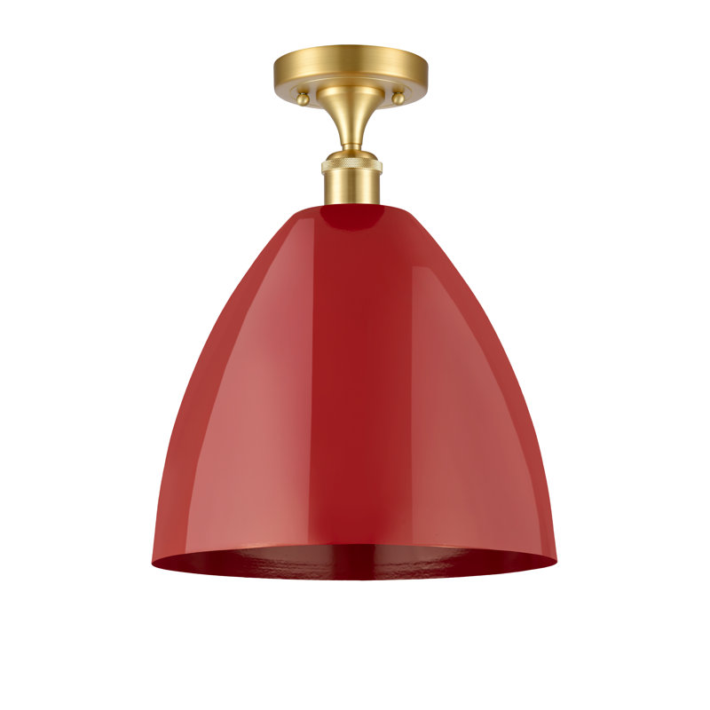 Semi encastrement, Rouge, Or satiné