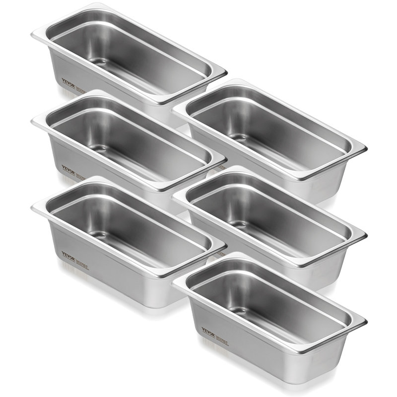 VEVOR Anti-Jam Steam Pan 4-Inch Deep Table Pan