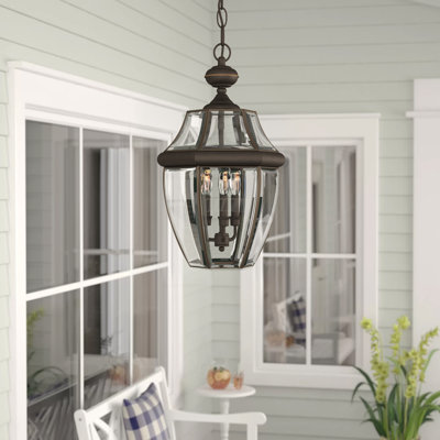 Newbury 3-Light Medici Bronze Outdoor Hanging Lantern