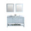 Ensemble de meuble-lavabo de salle de bain double 60 po avec miroir Babineaux