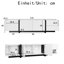 Wetherly High Gloss White TV Lowboard Media Unit for Living Room TV Stand with LED Light