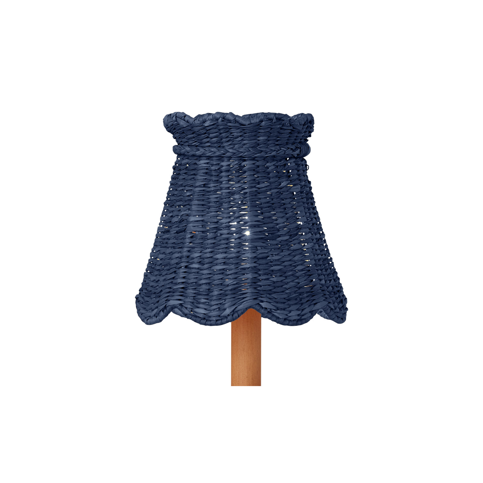 Finnian Natural Tapered Chandelier Shade, Indigo