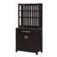 Bar à vin à 1 tiroir avec armoire de rangement et tablettes Aggeo-1687179153