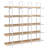 70.5"H X 70.9"W Wood Double 5-Tier Bookcase-800694551