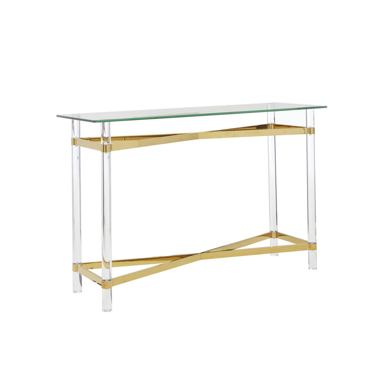 Sabrina 120cm Glass Top Console Table